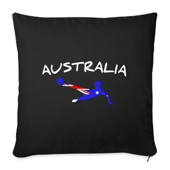 Australia Football 2022 - Sofa pillow with filling 45cm x 45cm - black - Front