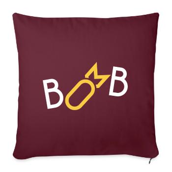 Bomb - Bombe - Sofa pillow with filling 45cm x 45cm - burgundy - Front
