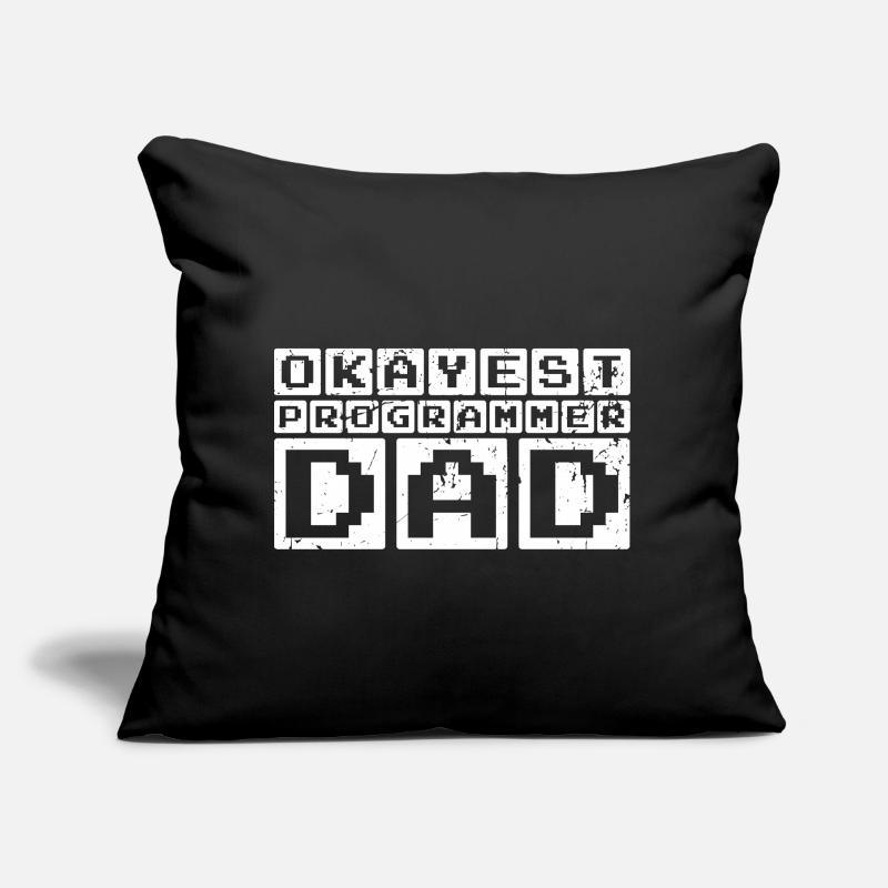 Okayest Programmer Dad Sofakissen mit Füllung 45 x 45 cm