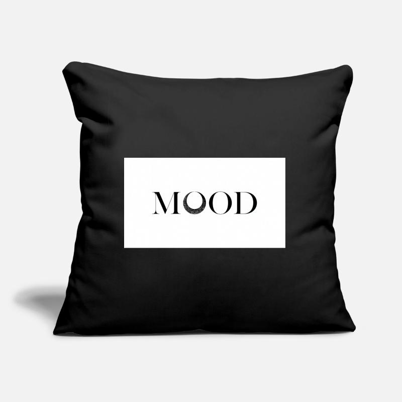 MOOD Minimal Typography Design Sofakissen mit Füllung 45 x 45 cm