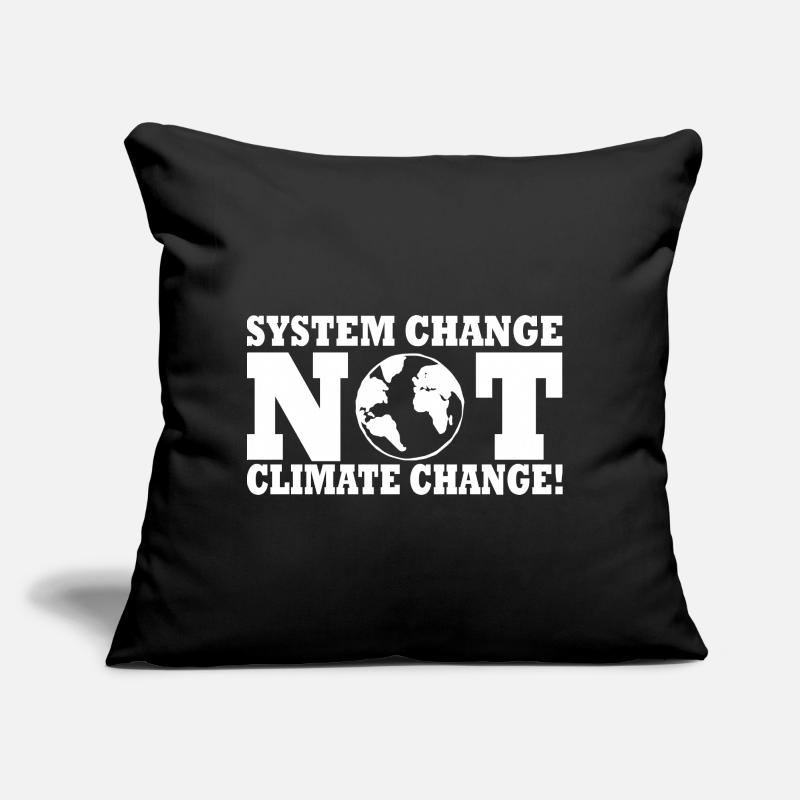 system change not climate change Sofakissen mit Füllung 45 x 45 cm