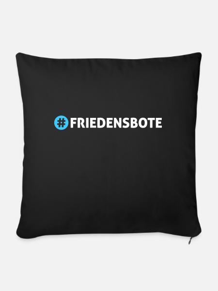 Friedensbote - Sofakissen mit Füllung 45 x 45 cm - Schwarz