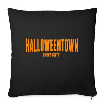 spooky vibes witch club halloween spruch kürbis - Sofakissen mit Füllung 45 x 45 cm - Schwarz - Vorne