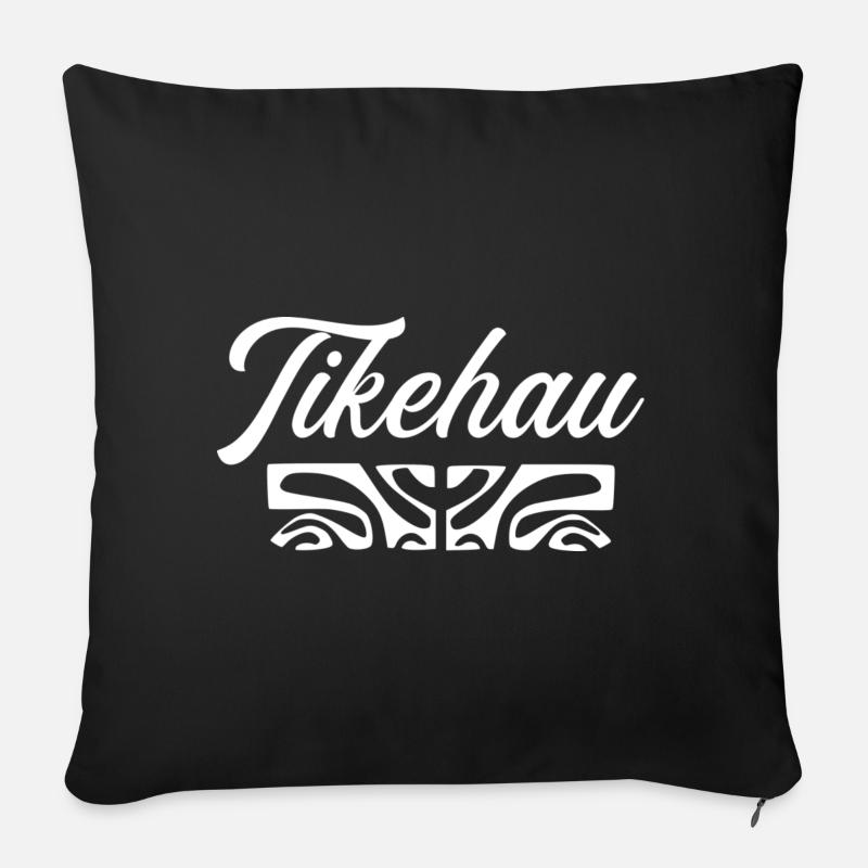 TIKEHAU (white) - Sofa pillow with filling 45cm x 45cm - black