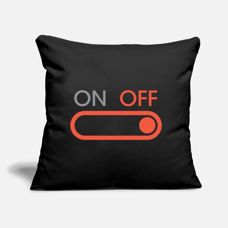 off button - Gaming und Streaming Sofakissen mit Füllung 45 x 45 cm