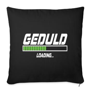 Geduld Loading... - Sofakissen mit Füllung 45 x 45 cm - Schwarz - Vorne