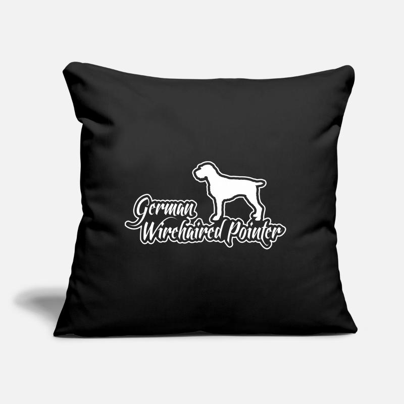 German Wirehaired Pointer Jagdhund Wilsigns Hunde Sofakissen mit Füllung 45 x 45 cm