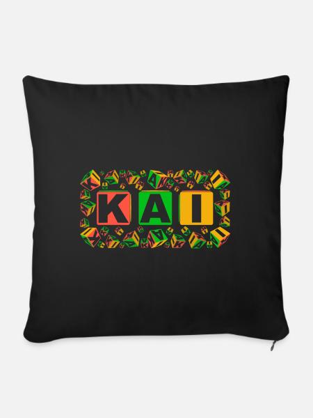 KAI colourful cubes - Sofakissen mit Füllung 45 x 45 cm - Schwarz