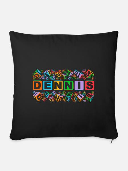 DENNIS colourful cubes - Sofakissen mit Füllung 45 x 45 cm - Schwarz