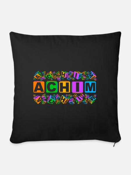 ACHIM colourful cubes - Sofakissen mit Füllung 45 x 45 cm - Schwarz
