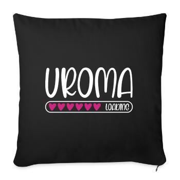 Uroma loading - Sofakissen mit Füllung 45 x 45 cm - Schwarz - Vorne