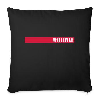 Cool Follow Me - Sofa pillow with filling 45cm x 45cm - black - Front