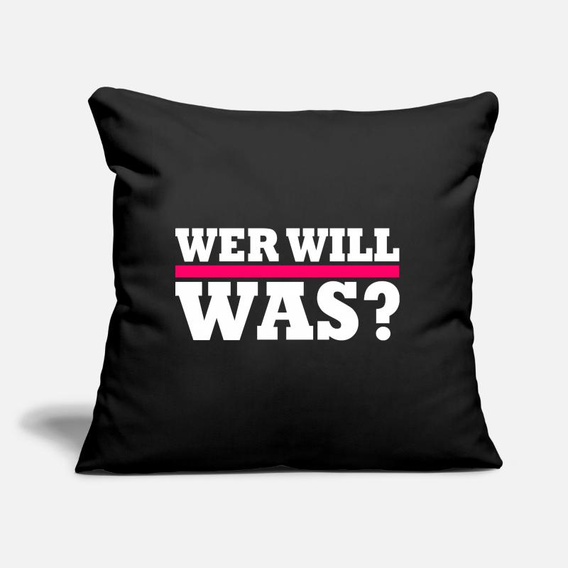 Wer will was Sofakissen mit Füllung 45 x 45 cm