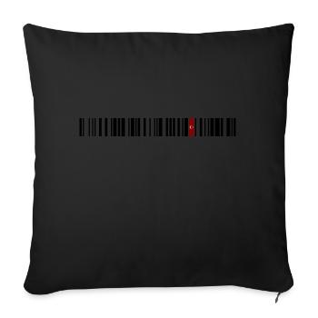 Artvin 08 - Sofa pillow with filling 45cm x 45cm - black - Front
