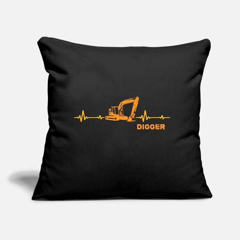 Baggerfahrer digger-memes baggern Bagger Sofakissen mit Füllung 45 x 45 cm