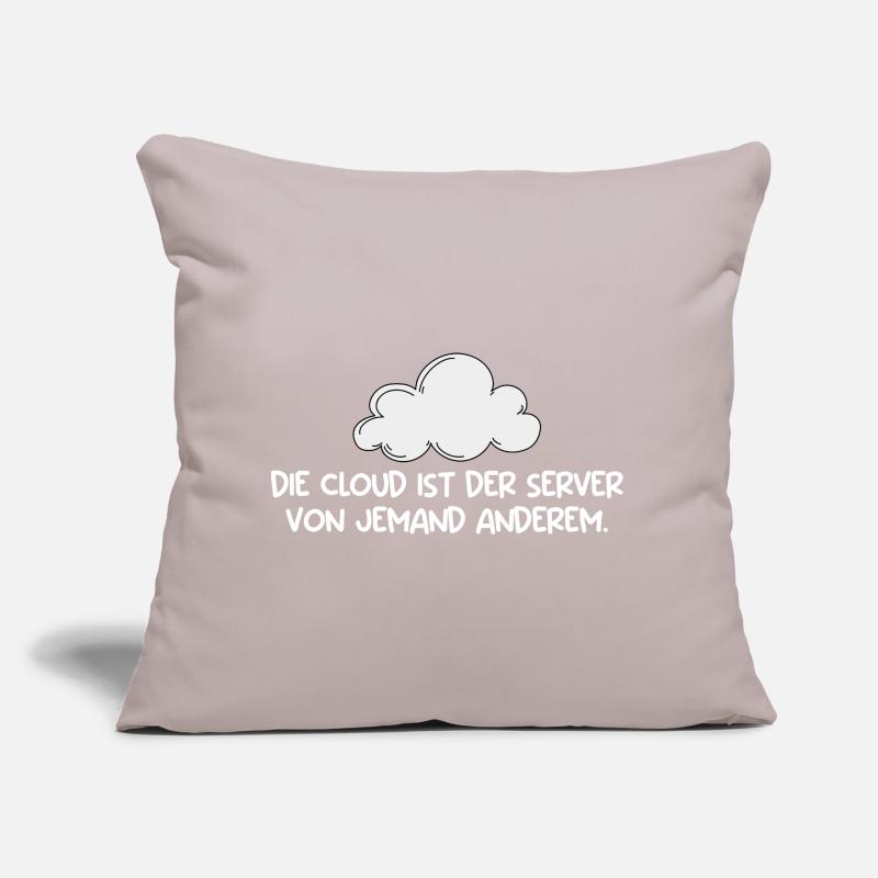 Technical Support THE CLOUD IS THE SERVER Sofa pillow with filling 45cm x 45cm