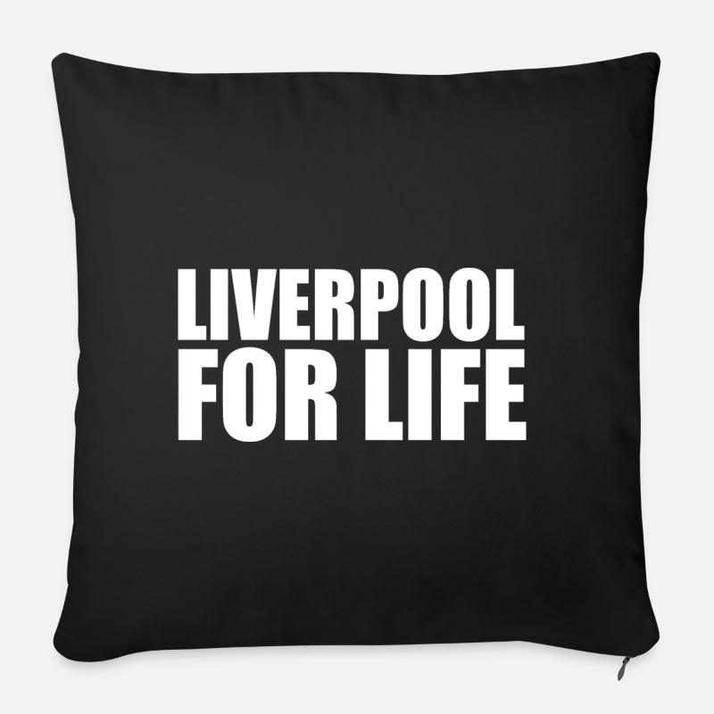 Liverpool - Sofakissen mit Füllung 45 x 45 cm - Schwarz