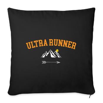Ultra Runner - Coussin et housse de 45 x 45 cm - noir - Devant
