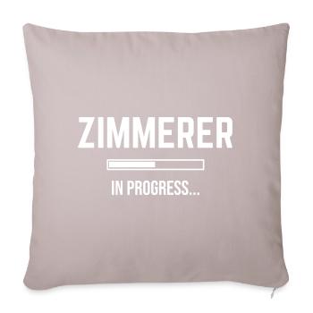 Carpenter In Progress - Sofa pillow with filling 45cm x 45cm - light taupe - Front