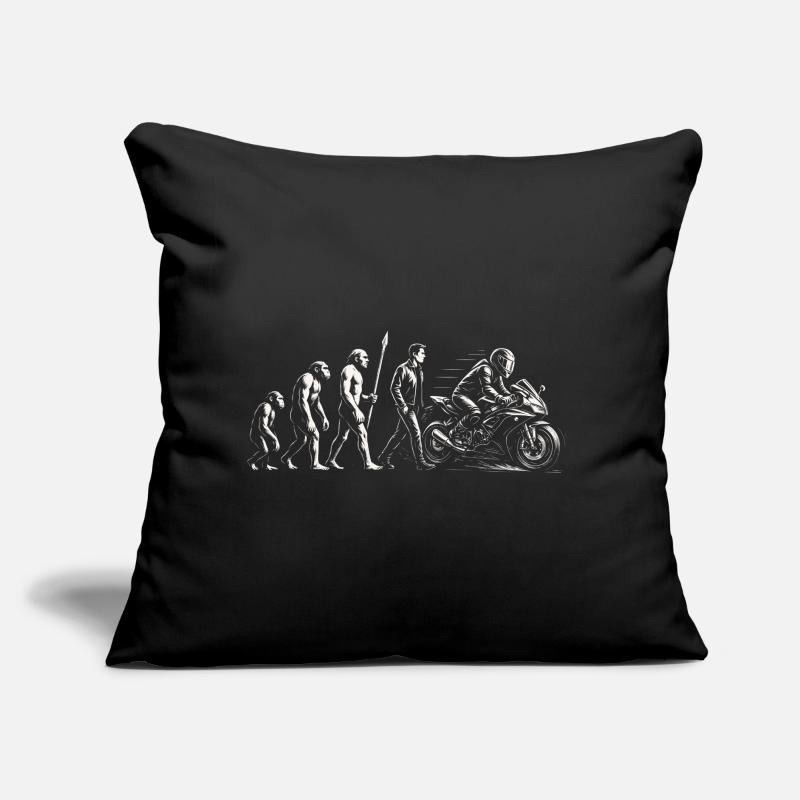Moto Biker Evolution Coussin et housse de 45 x 45 cm