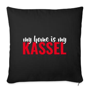 MY HOME IS MY KASSEL - CASTLE Vous êtes Kasseler ? - Coussin et housse de 45 x 45 cm - noir - Devant