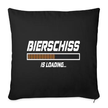 Bierschiss Is Loading... - Sofakissen mit Füllung 45 x 45 cm - Schwarz - Vorne