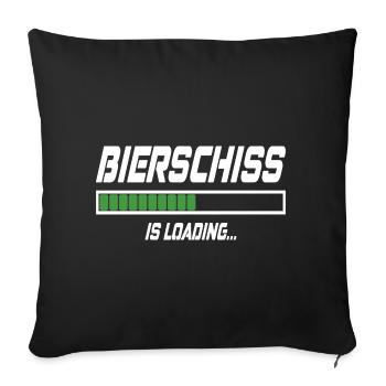 Bierschiss Is Loading... - Sofakissen mit Füllung 45 x 45 cm - Schwarz - Vorne
