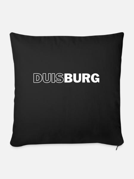 Duisburg - Sofakissen mit Füllung 45 x 45 cm - Schwarz