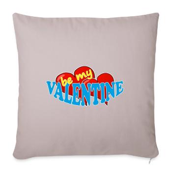 Valentine - Sofa pillow with filling 45cm x 45cm - light taupe - Front