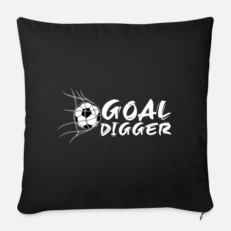 Creuseur de but - Coussin et housse de 45 x 45 cm - noir