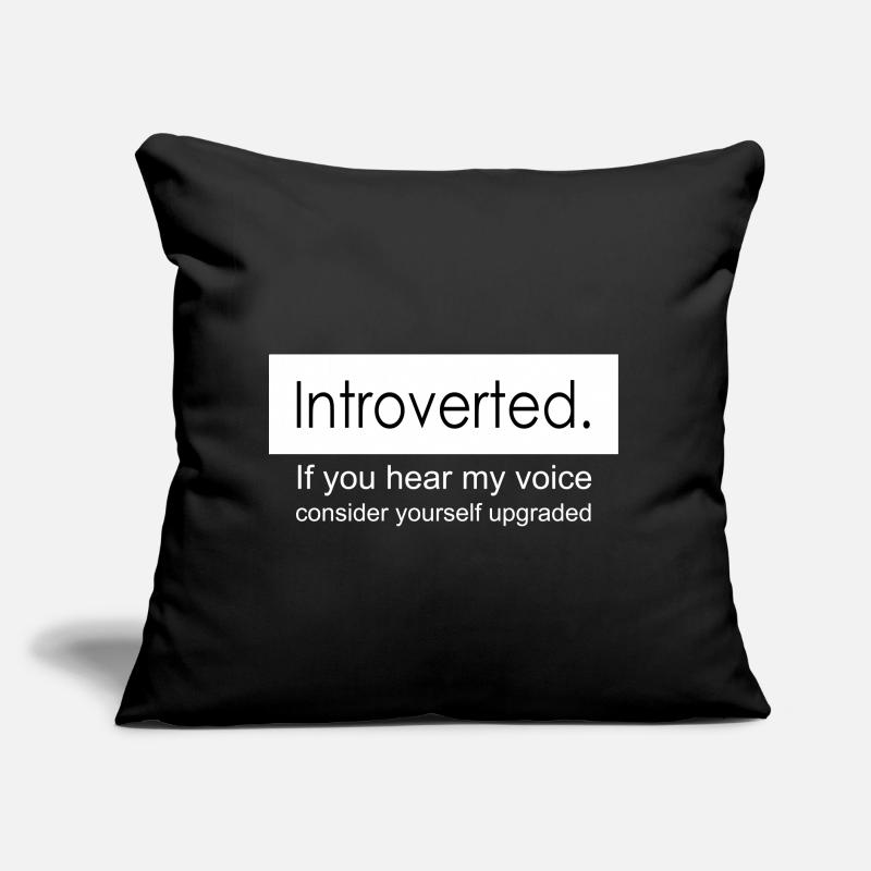introverti Coussin et housse de 45 x 45 cm