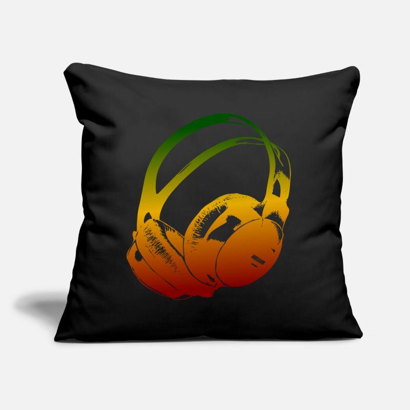 Kopfhörer Reggae Sofakissen mit Füllung 45 x 45 cm