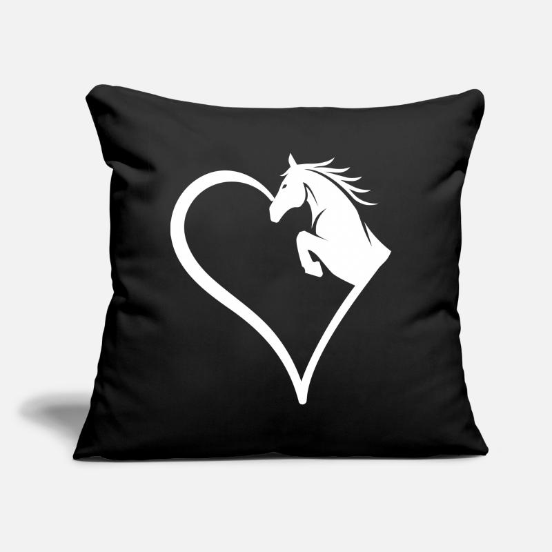 Pferdeliebe Pferdekopf Geschenk Sofakissen mit Füllung 45 x 45 cm
