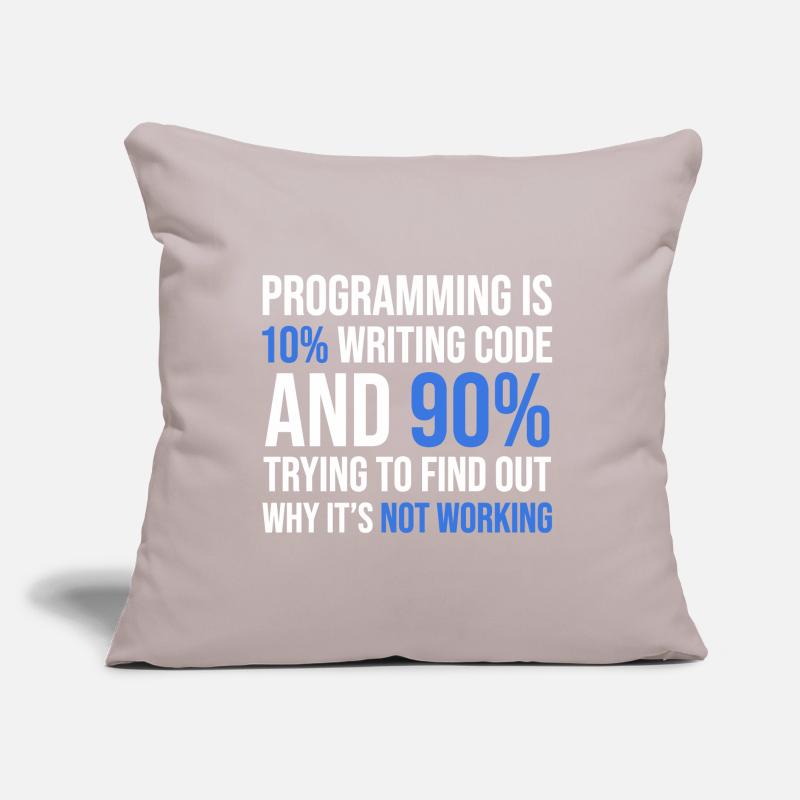 Code Debugging Humor T-Shirt Design Sofa pillow with filling 45cm x 45cm