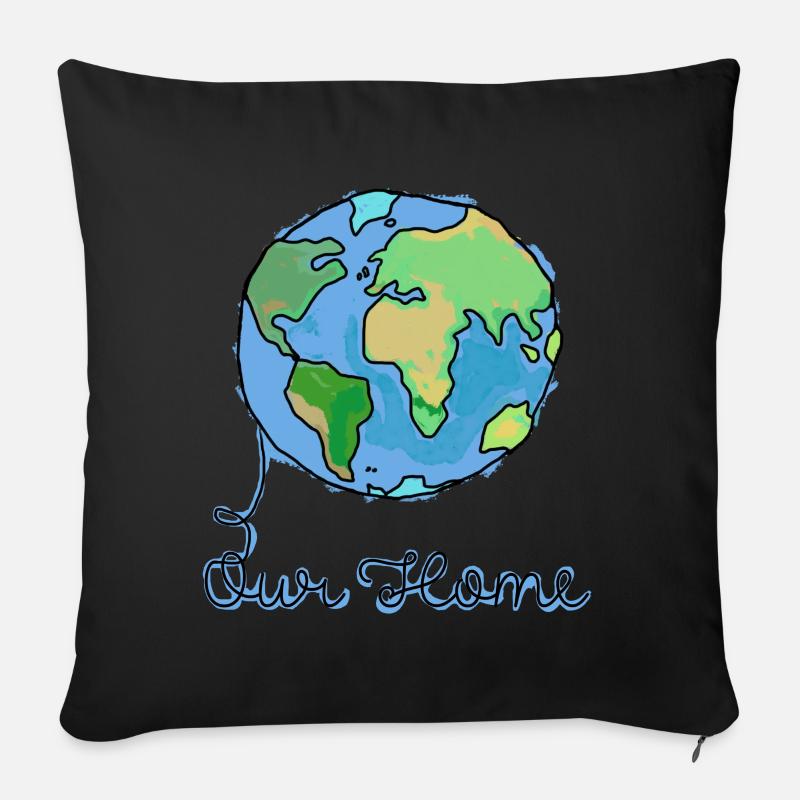 Planet - Sofakissen mit Füllung 45 x 45 cm - Schwarz