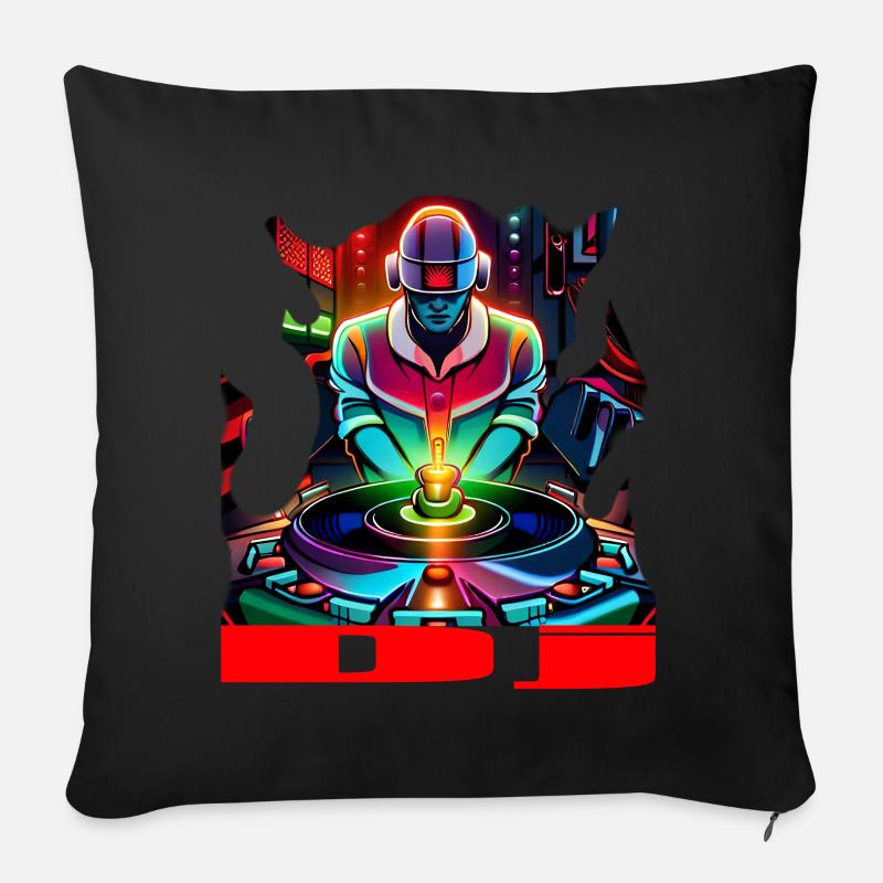 Dj - Sofakissen mit Füllung 45 x 45 cm - Schwarz