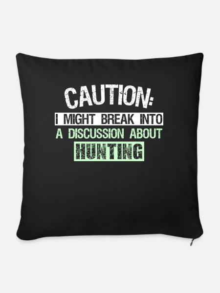 Caution - Sofakissen mit Füllung 45 x 45 cm - Schwarz