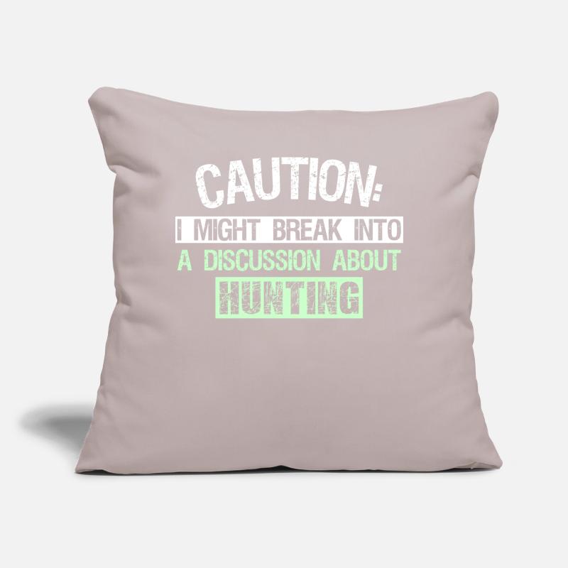 Caution Sofa pillow with filling 45cm x 45cm
