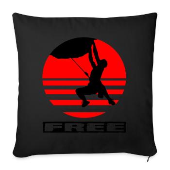 Climbing - Sofakissen mit Füllung 45 x 45 cm - Schwarz - Vorne