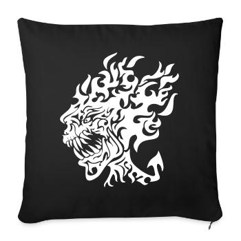 Flamin Heed Customise - Sofa pillow with filling 45cm x 45cm - black - Front