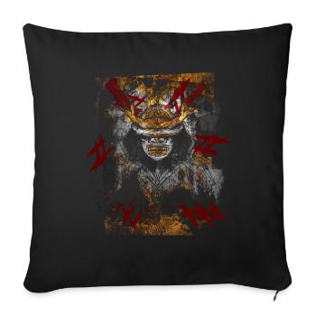 Kabuki, Ronin, Samurai Krieger, Trash style - Sofakissen mit Füllung 45 x 45 cm - Schwarz - Vorne