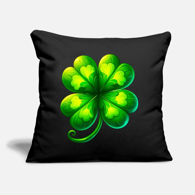 Four-leaf clover Sofa pillow with filling 45cm x 45cm