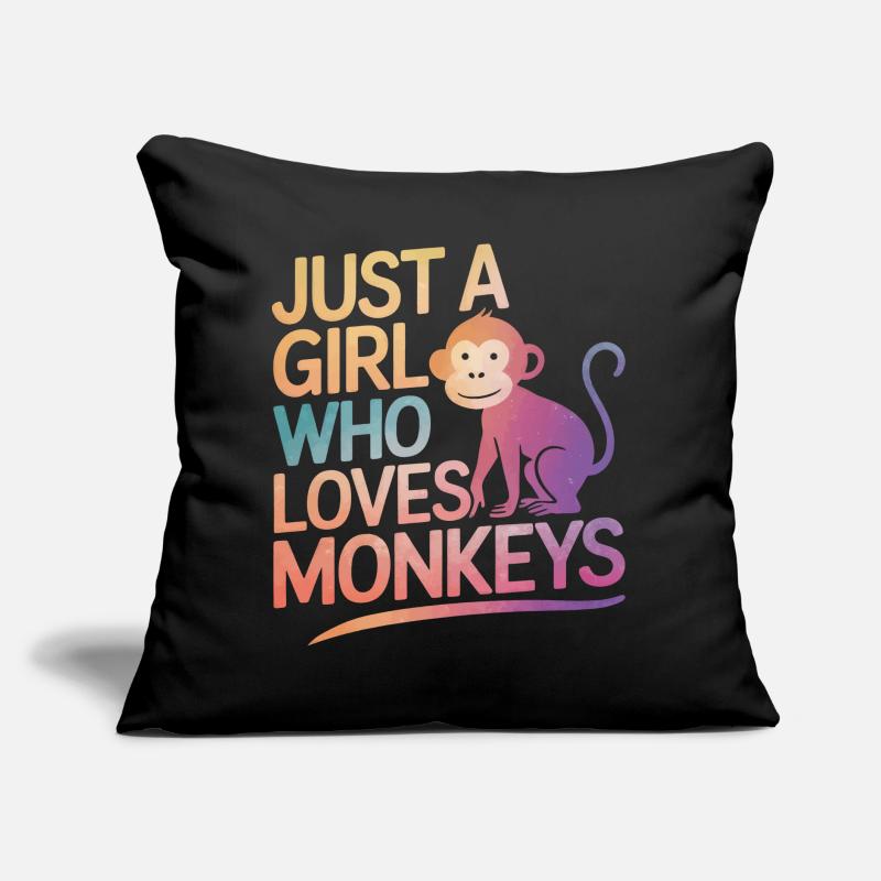 Monkey Monkey Animal Gorilla Chimpanzee Sofa pillow with filling 45cm x 45cm