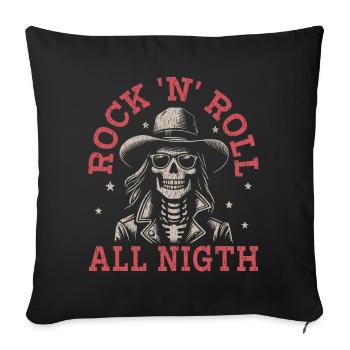 Rock - Sofakissen mit Füllung 45 x 45 cm - Schwarz - Vorne