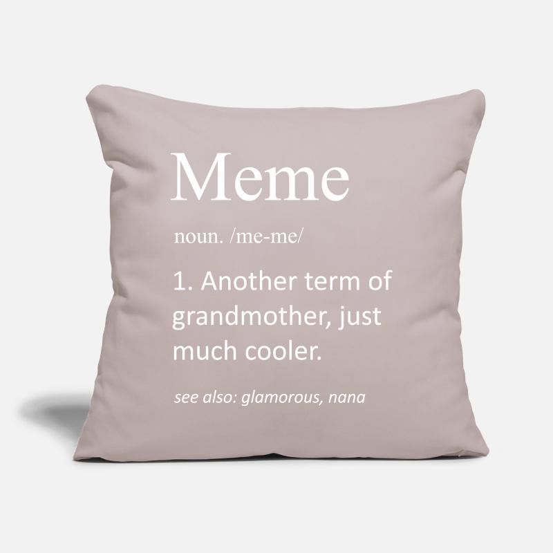 Lustiges Meme Großmutter-Definition Substantiv-Slogan Sofakissen mit Füllung 45 x 45 cm