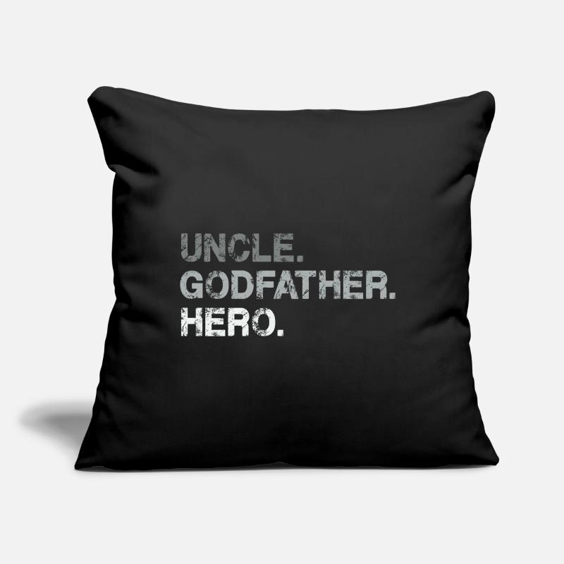 Onkel Pate Geschenk Held Geschenk für Onkel oder Bruder Sofakissen mit Füllung 45 x 45 cm