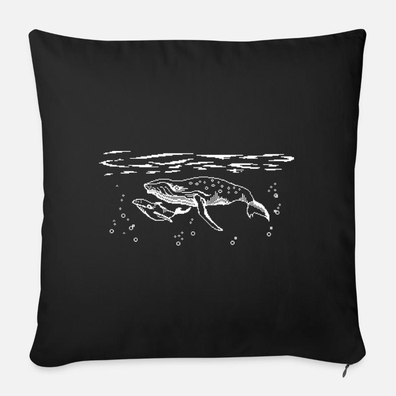 Bit Wale - Sofakissen mit Füllung 45 x 45 cm - Schwarz