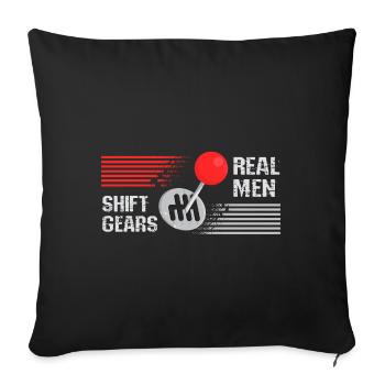 Interrupteur Real Men - Coussin et housse de 45 x 45 cm - noir - Devant
