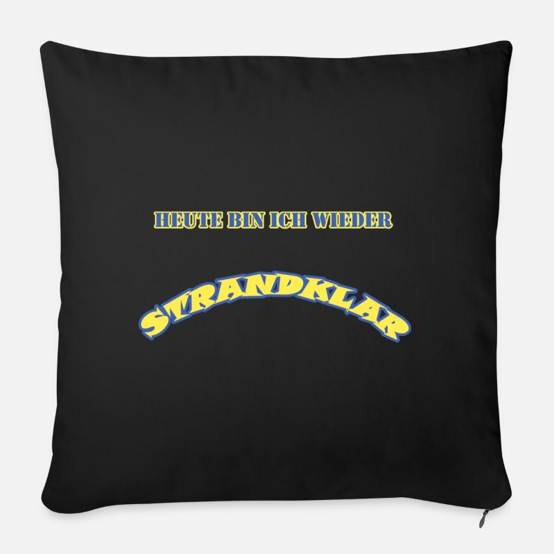 Strandklar - Sofakissen mit Füllung 45 x 45 cm - Schwarz