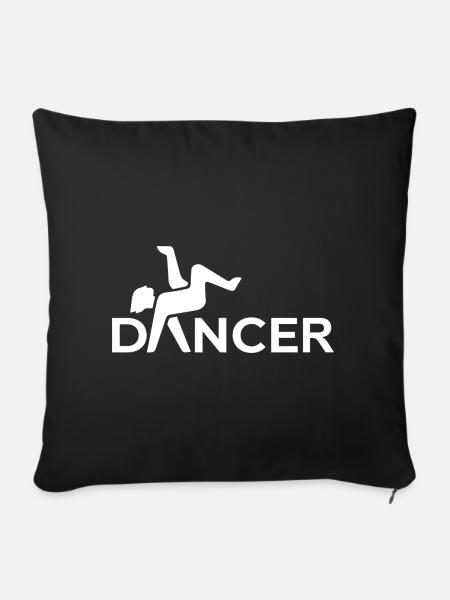 Dancer - Sofakissen mit Füllung 45 x 45 cm - Schwarz